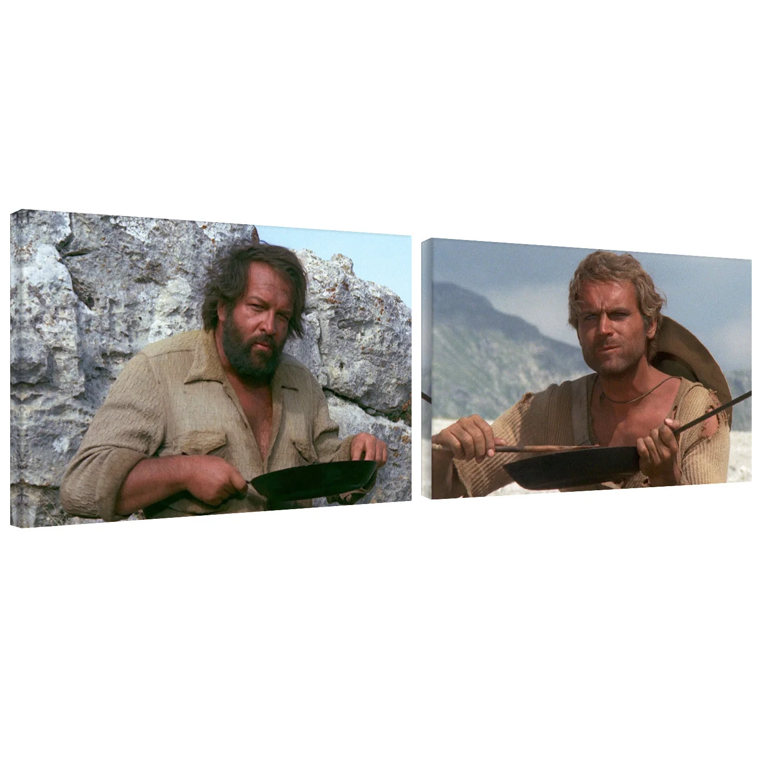 Canvas Set - Beans Dinner - Terence Hill and Bud Spencer
