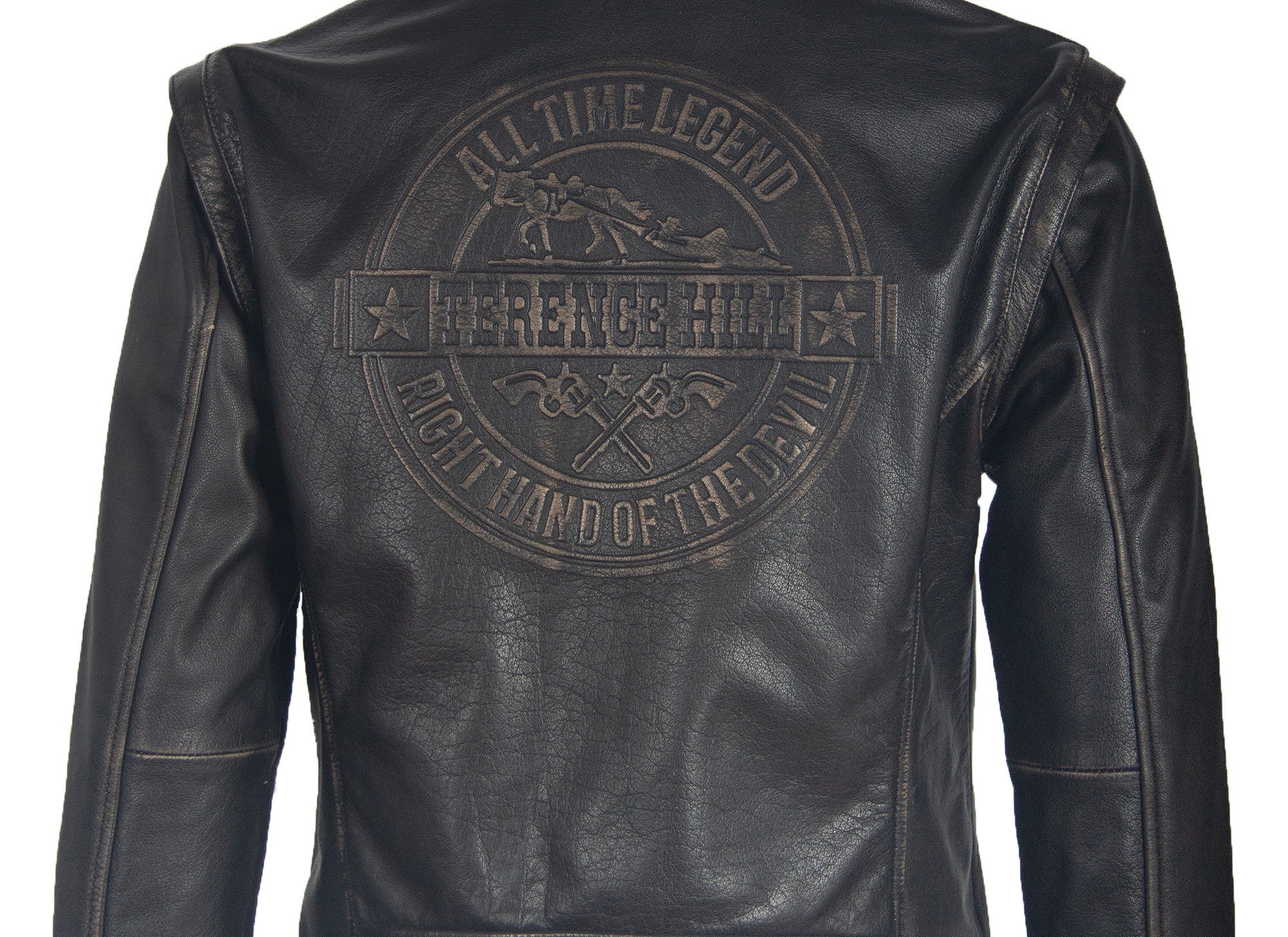 Limited Terence Hill leather jacket with original signature - Image 12